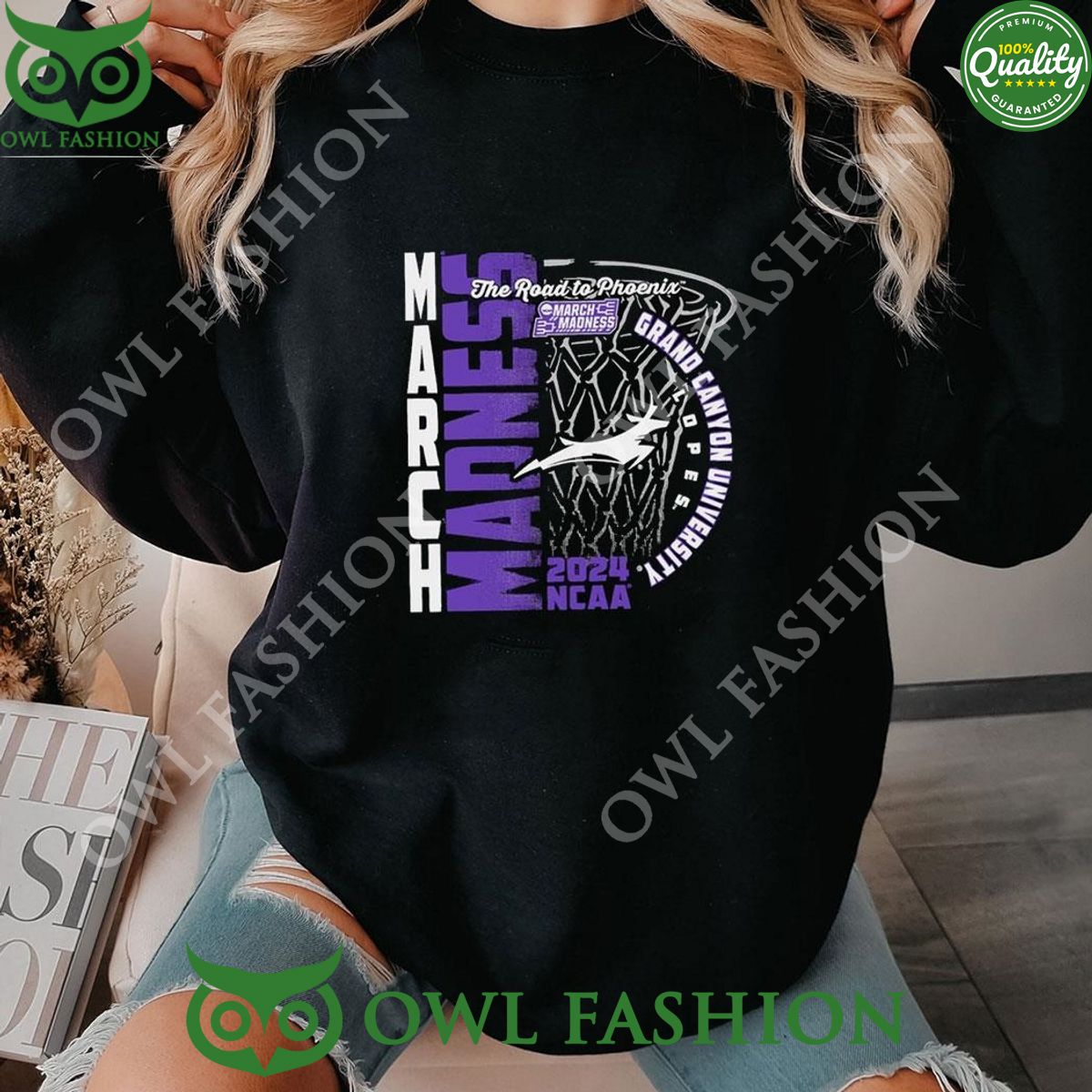 Grand Canyon University Lopes 2024 Ncaa March Madness - Adult & Kids T-Shirts, Sweatshirts & Hoodies apparel design preview 1