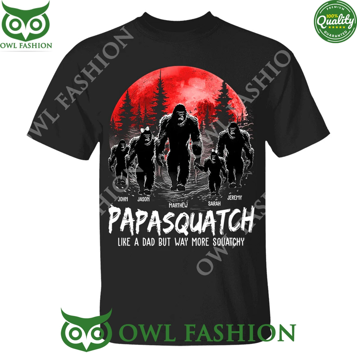 Grandpasquatch Like A Grandpa Just Way More Squatchy - Adult & Kids T-Shirts, Sweatshirts & Hoodies apparel design preview 1