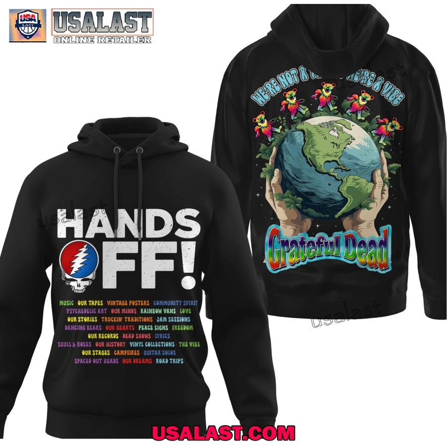 Grateful Dead Hands OFF Premium 3D - Adult & Kids T-Shirts, Sweatshirts & Hoodies apparel design preview 1
