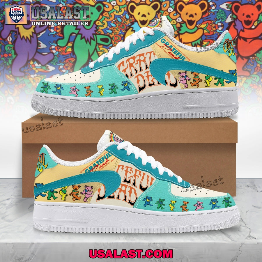 Grateful Dead Upside Down Logo Air Force 1 Shoes - Adult & Kids T-Shirts, Sweatshirts & Hoodies apparel design preview 1