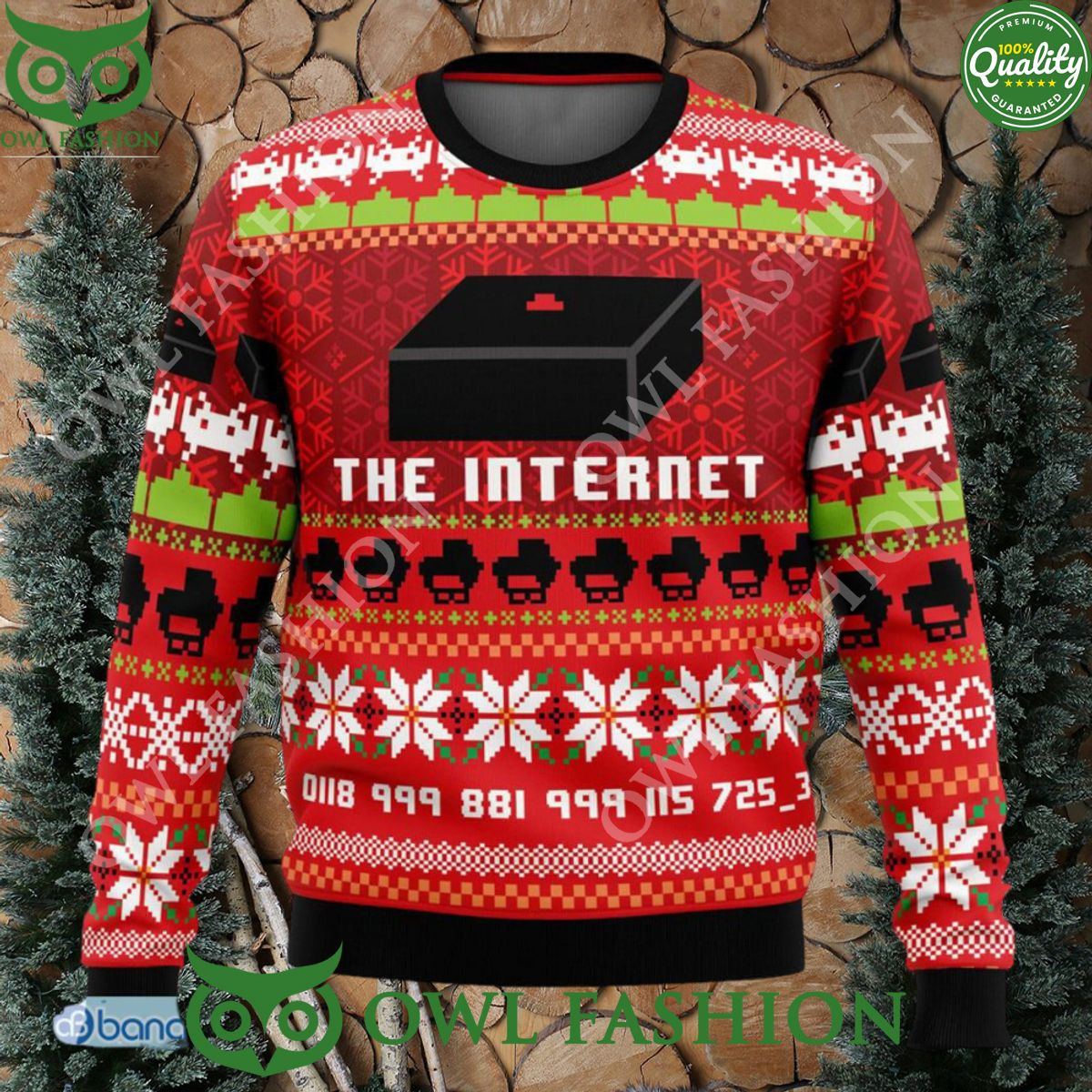 Great Reception The Internet Sweater Xmas Funny AOP - Adult & Kids T-Shirts, Sweatshirts & Hoodies apparel design preview 1