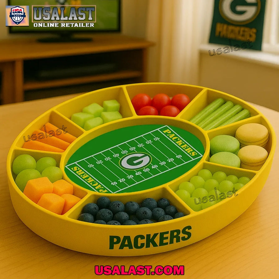Green Bay Packers Football Party Snack Food Tray, - Adult & Kids T-Shirts, Sweatshirts & Hoodies apparel design preview 1
