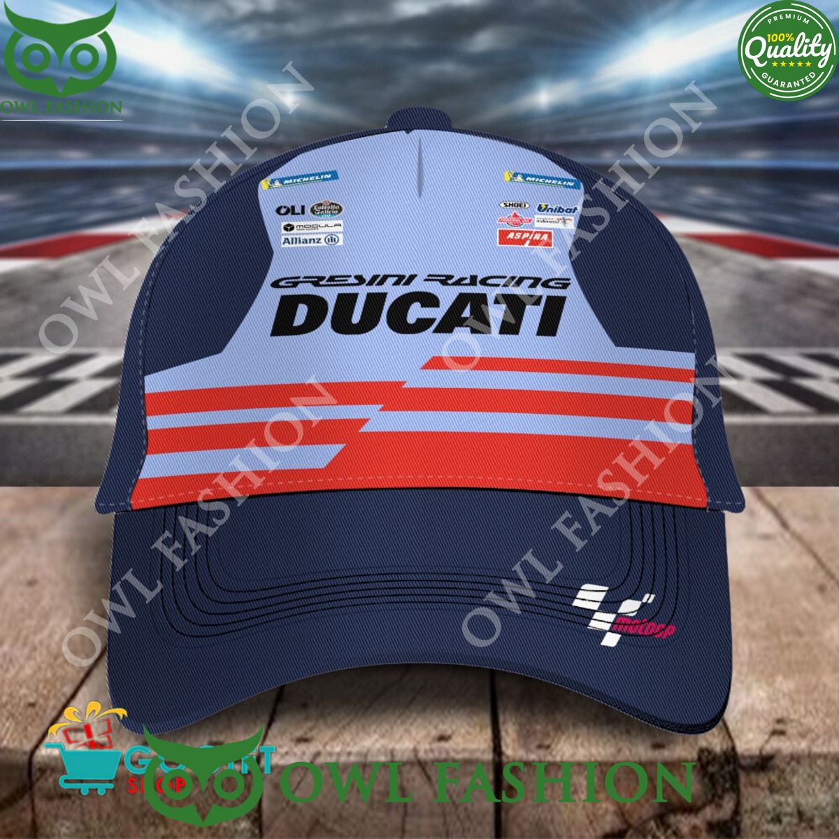 Gresini Racing Italia Team 2024 Printed Classic Cap - Adult & Kids T-Shirts, Sweatshirts & Hoodies apparel design preview 1