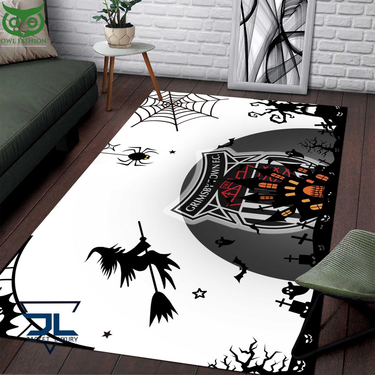 Grimsby Town EFL Halloween Carpet Rug - Adult & Kids T-Shirts, Sweatshirts & Hoodies apparel design preview 1