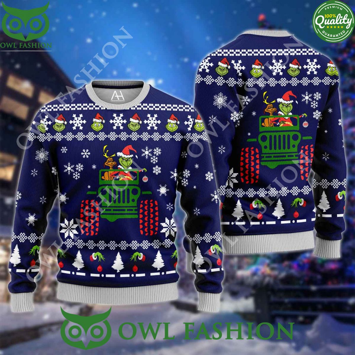 Grinch Ugly Sweaters 3D AOP Sweater Jumper - Adult & Kids T-Shirts, Sweatshirts & Hoodies apparel design preview 1