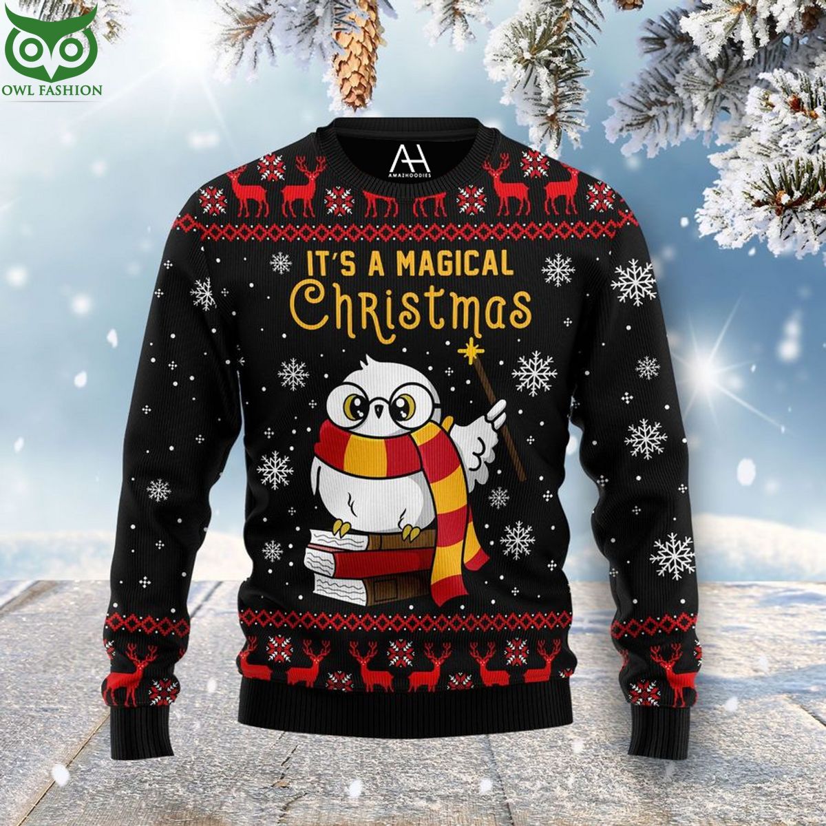 Gryffindor Premium Ugly Sweater For Men And Women - Adult & Kids T-Shirts, Sweatshirts & Hoodies apparel design preview 1
