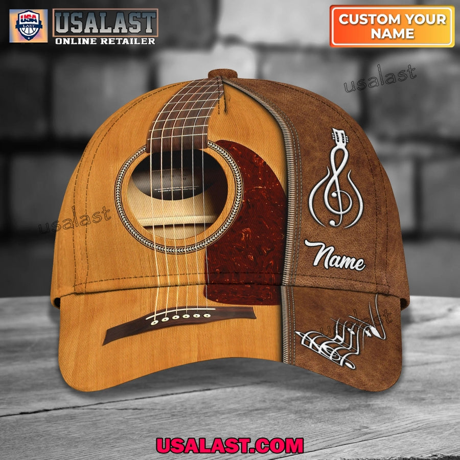 Guitar Custom Name Classic Cap - Adult & Kids T-Shirts, Sweatshirts & Hoodies apparel design preview 1