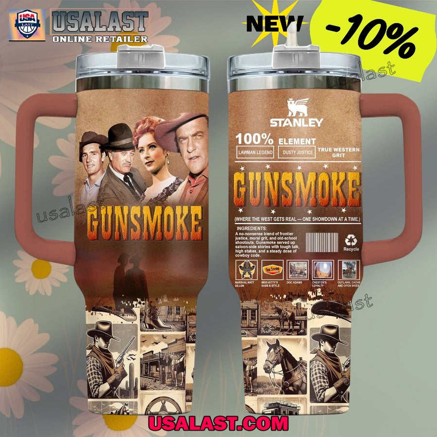 Gunsmoke Limited Edition 40oz Tumbler - Adult & Kids T-Shirts, Sweatshirts & Hoodies apparel design preview 1