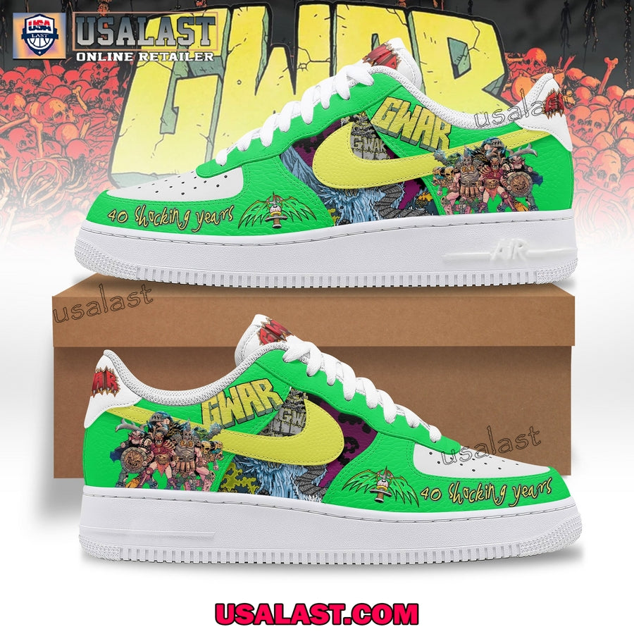 Gwar Band 40th Anniversary Air Force 1s Shoes - Adult & Kids T-Shirts, Sweatshirts & Hoodies apparel design preview 1