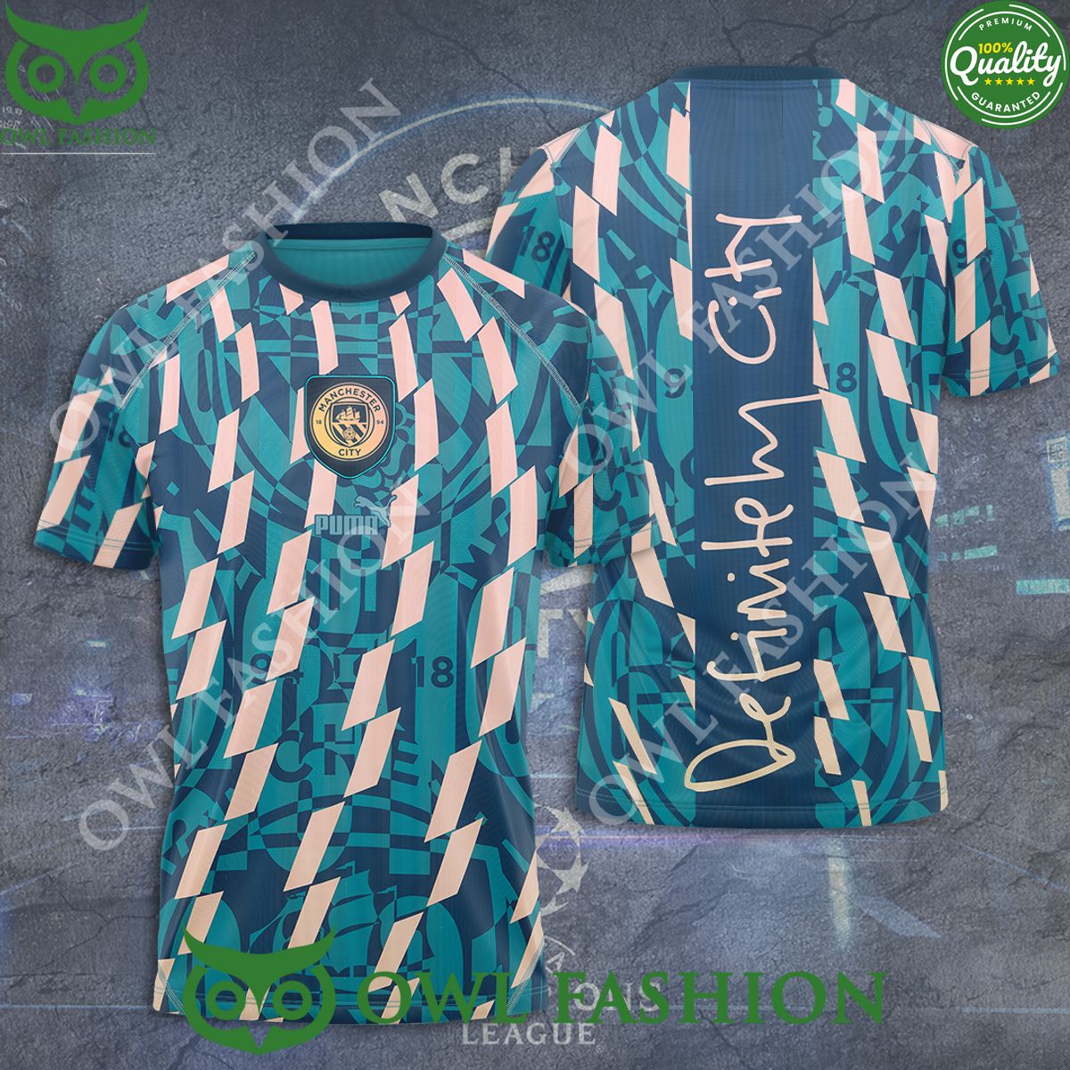 Manchester City definitely Champion league 3d - Adult & Kids T-Shirts, Sweatshirts & Hoodies apparel design preview 1