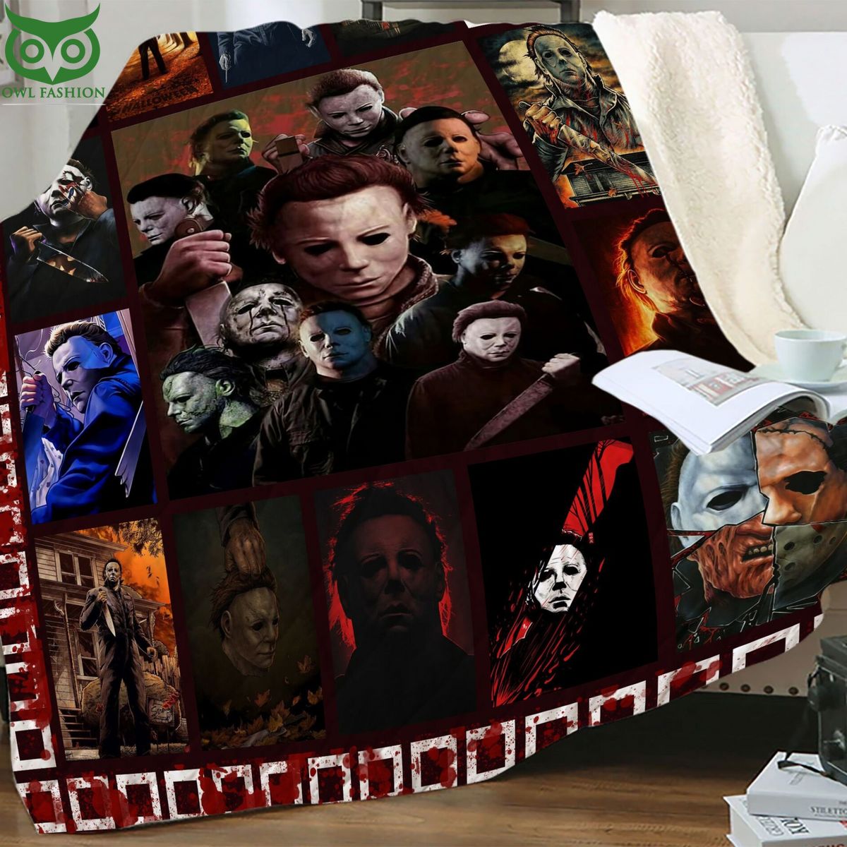 Halloween Horror Movie Blanket For Lover - Adult & Kids T-Shirts, Sweatshirts & Hoodies apparel design preview 1