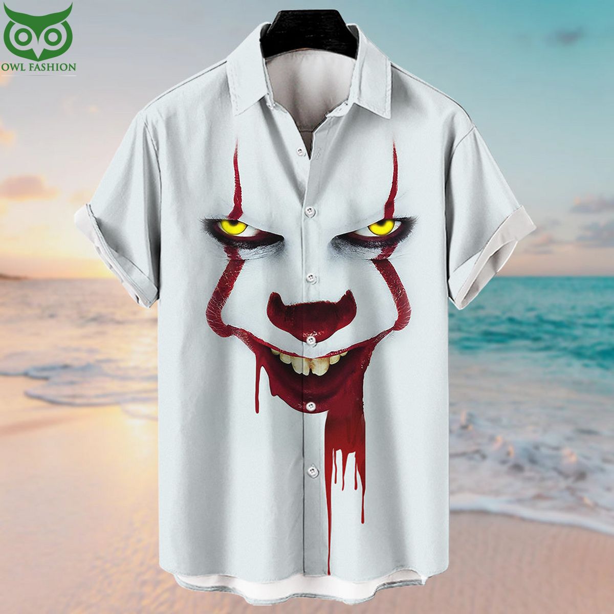 Halloween Michael Myers With Knife Hawaiian - Adult & Kids T-Shirts, Sweatshirts & Hoodies apparel design preview 1