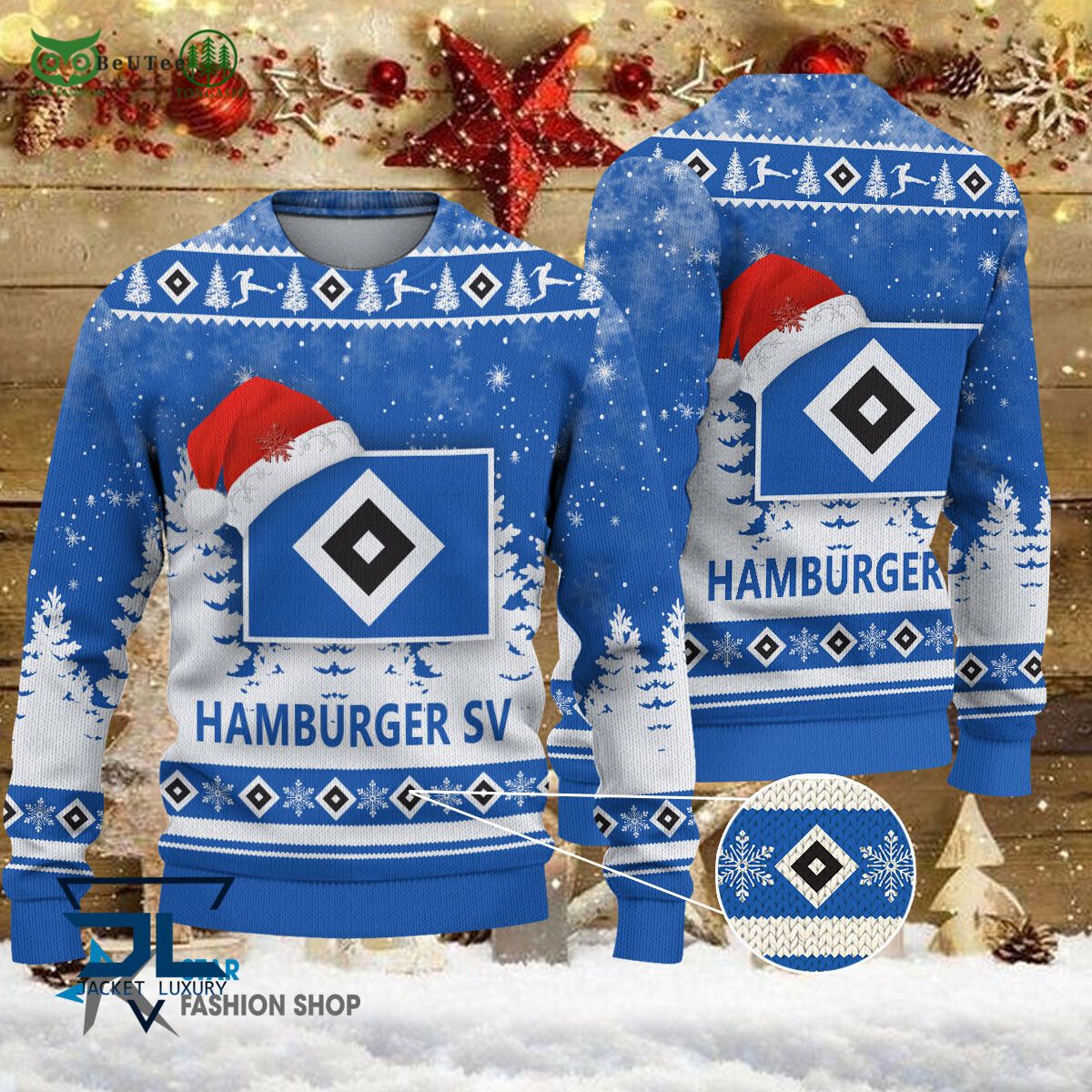 Hamburger SV Bundesliga Germany League Ugly Sweater - Adult & Kids T-Shirts, Sweatshirts & Hoodies apparel design preview 1