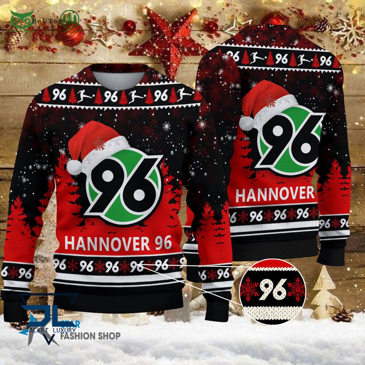 Hannover 96 Bundesliga Germany League Ugly Sweater - Adult & Kids T-Shirts, Sweatshirts & Hoodies apparel design preview 1