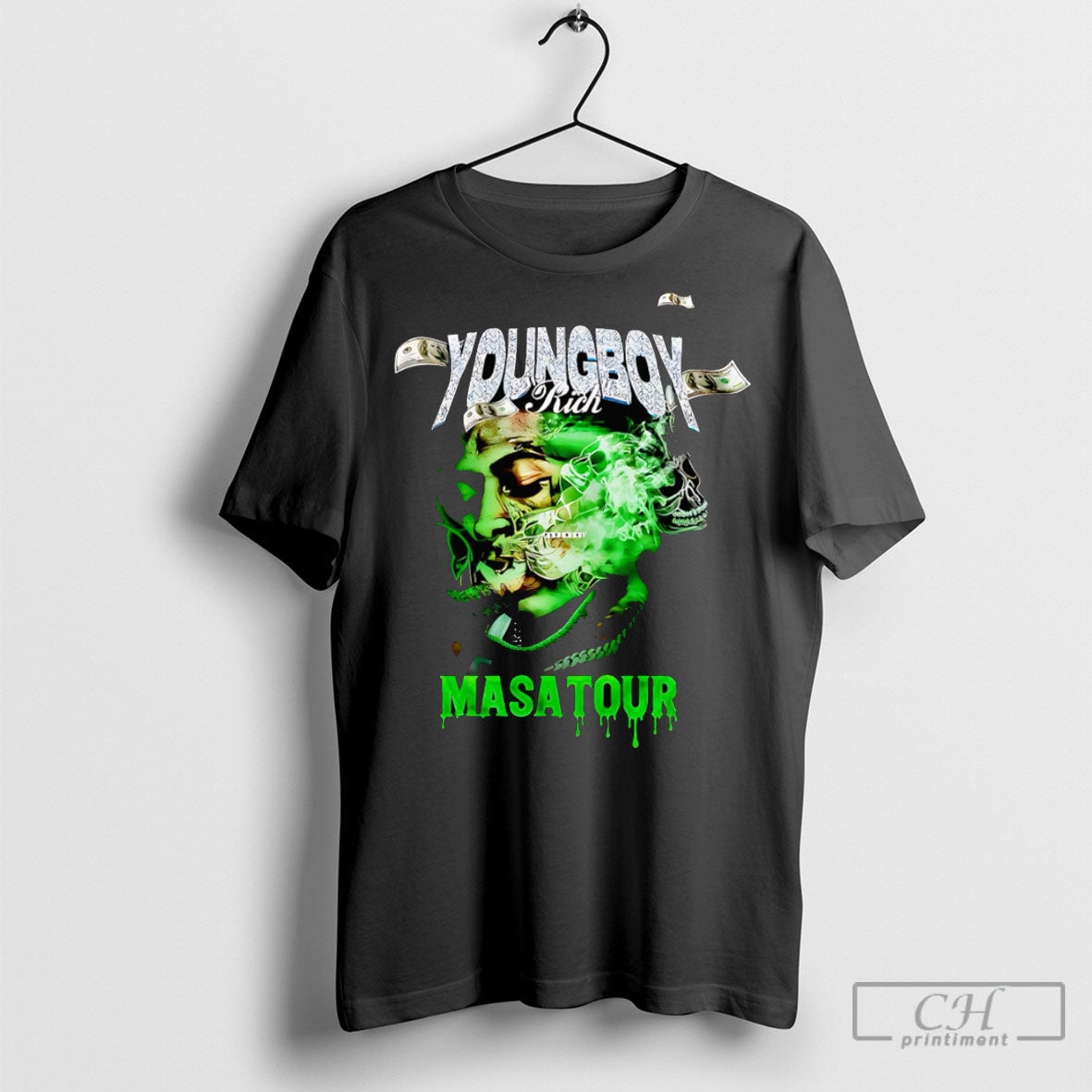 Harlotte Hornets X Nba Young Boy Masa Tour - Adult & Kids T-Shirts, Sweatshirts & Hoodies apparel design preview 1