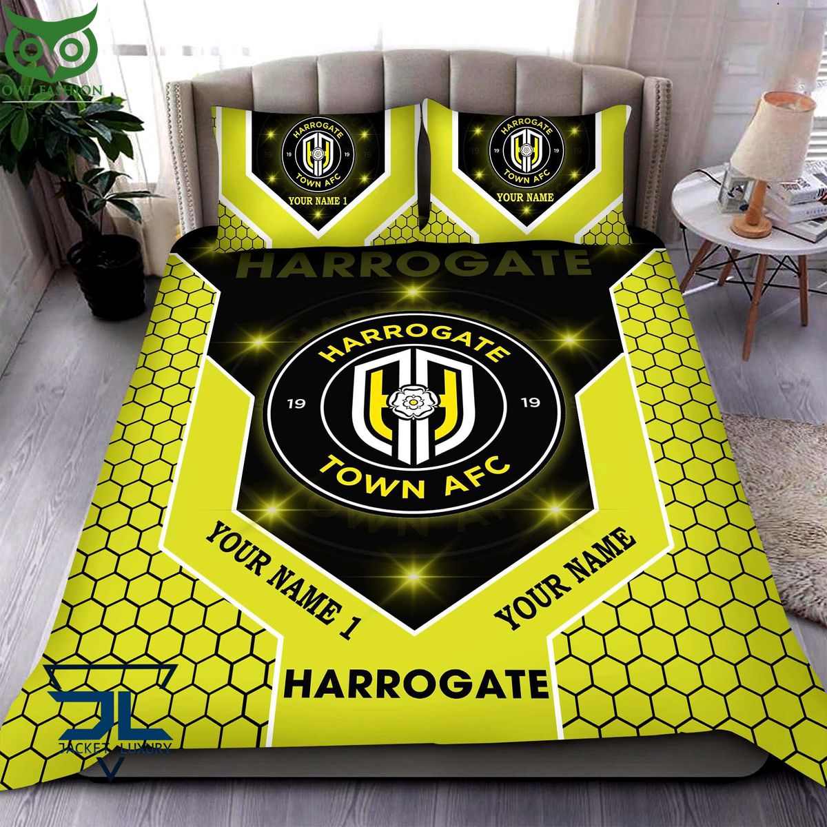 Harrogate Town AFC Personalized EFL Bedding Set - Adult & Kids T-Shirts, Sweatshirts & Hoodies apparel design preview 1