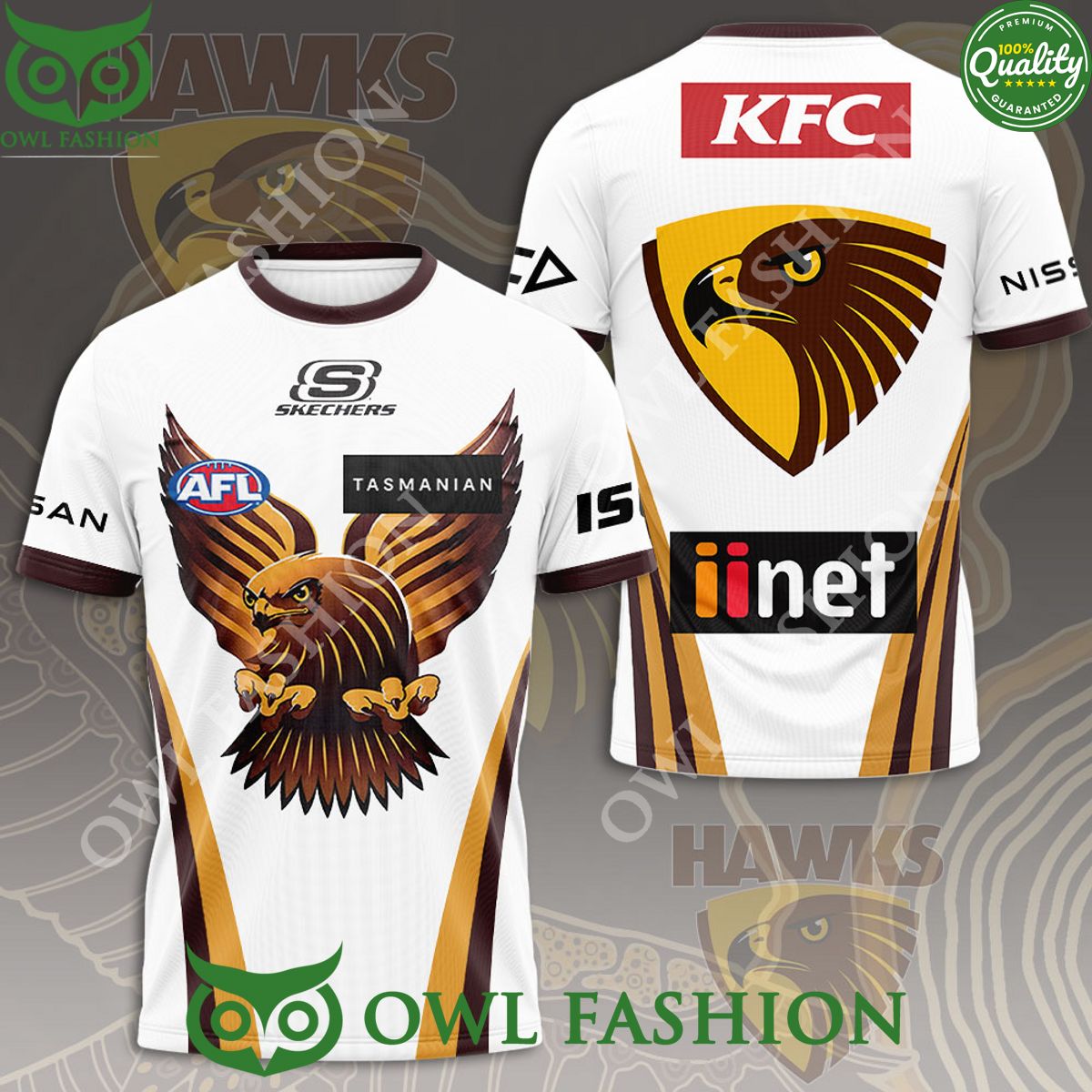 Hawthorn FC Australian Football Team Limited 3D - Adult & Kids T-Shirts, Sweatshirts & Hoodies apparel design preview 1