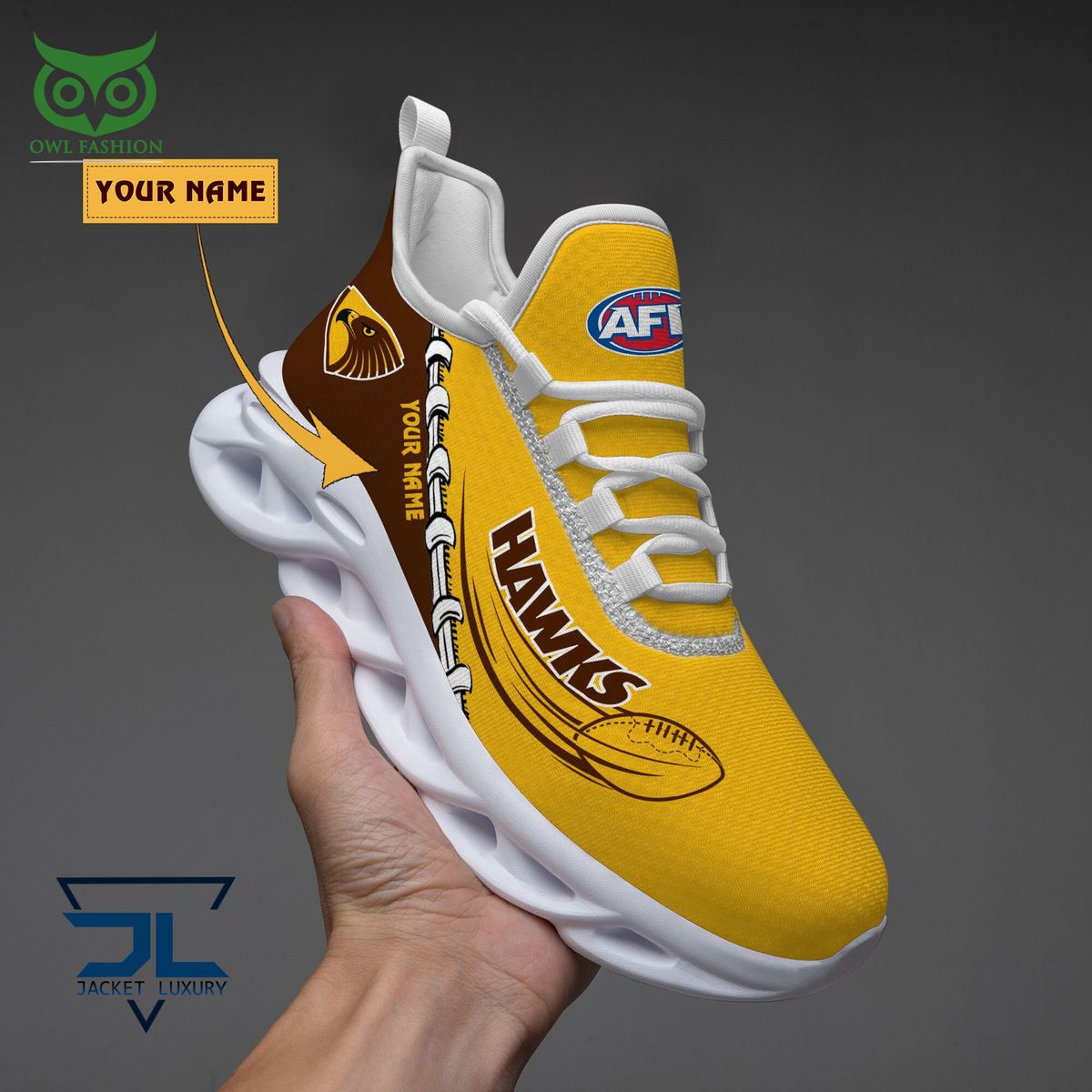 Hawthorn Football Club AFL Personalized Max Soul - Adult & Kids T-Shirts, Sweatshirts & Hoodies apparel design preview 1