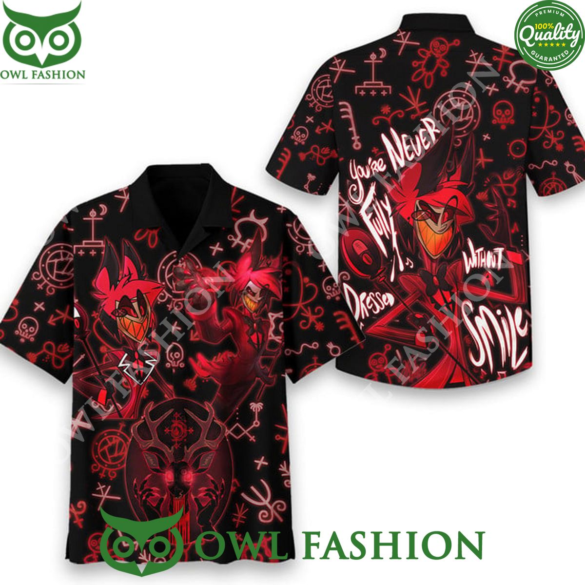 Hazbin Hotel Alastor You never fully dressed without - Adult & Kids T-Shirts, Sweatshirts & Hoodies apparel design preview 1