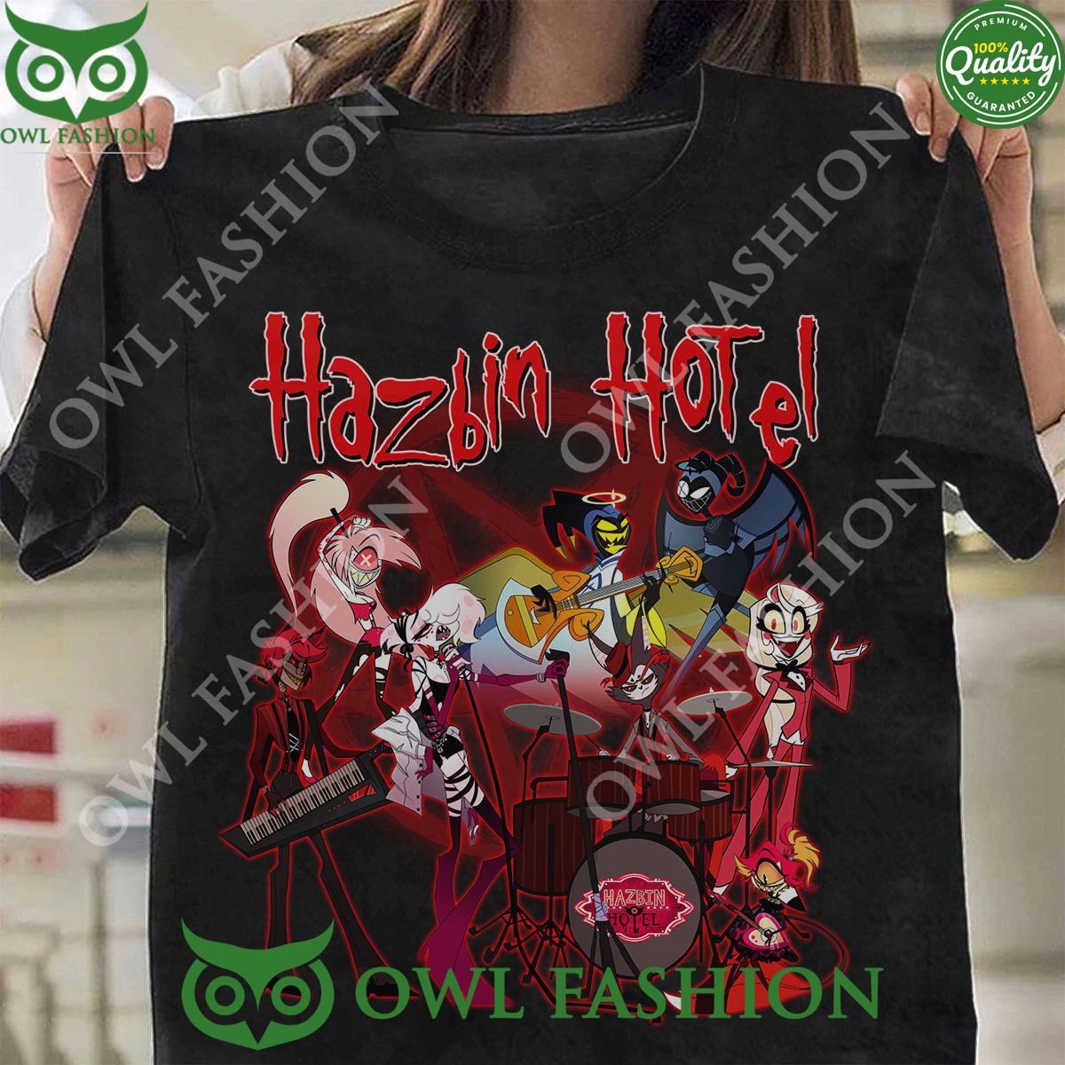Hazbin Hotel Drama Characters Music Band 2d - Adult & Kids T-Shirts, Sweatshirts & Hoodies apparel design preview 1