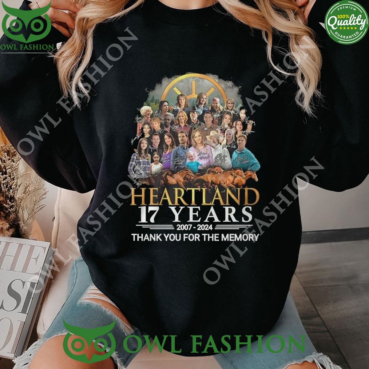 Heartland 17 Years 2007-2024 Memories Limited - Adult & Kids T-Shirts, Sweatshirts & Hoodies apparel design preview 1