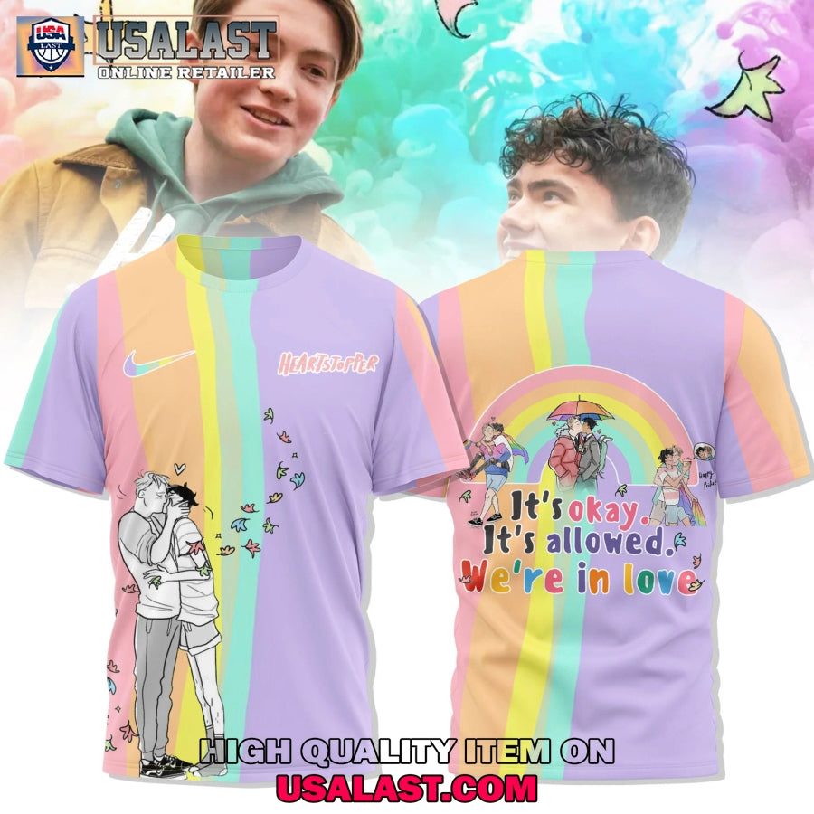 Heartstopper TV Series We're In Love 3D - Adult & Kids T-Shirts, Sweatshirts & Hoodies apparel design preview 1