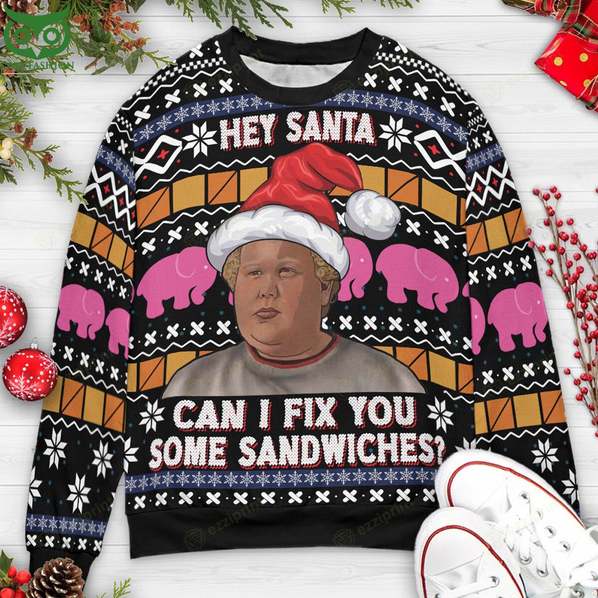 Hey Santa Can I Fix You Some Sandwiches Bad Sweater - Adult & Kids T-Shirts, Sweatshirts & Hoodies apparel design preview 1