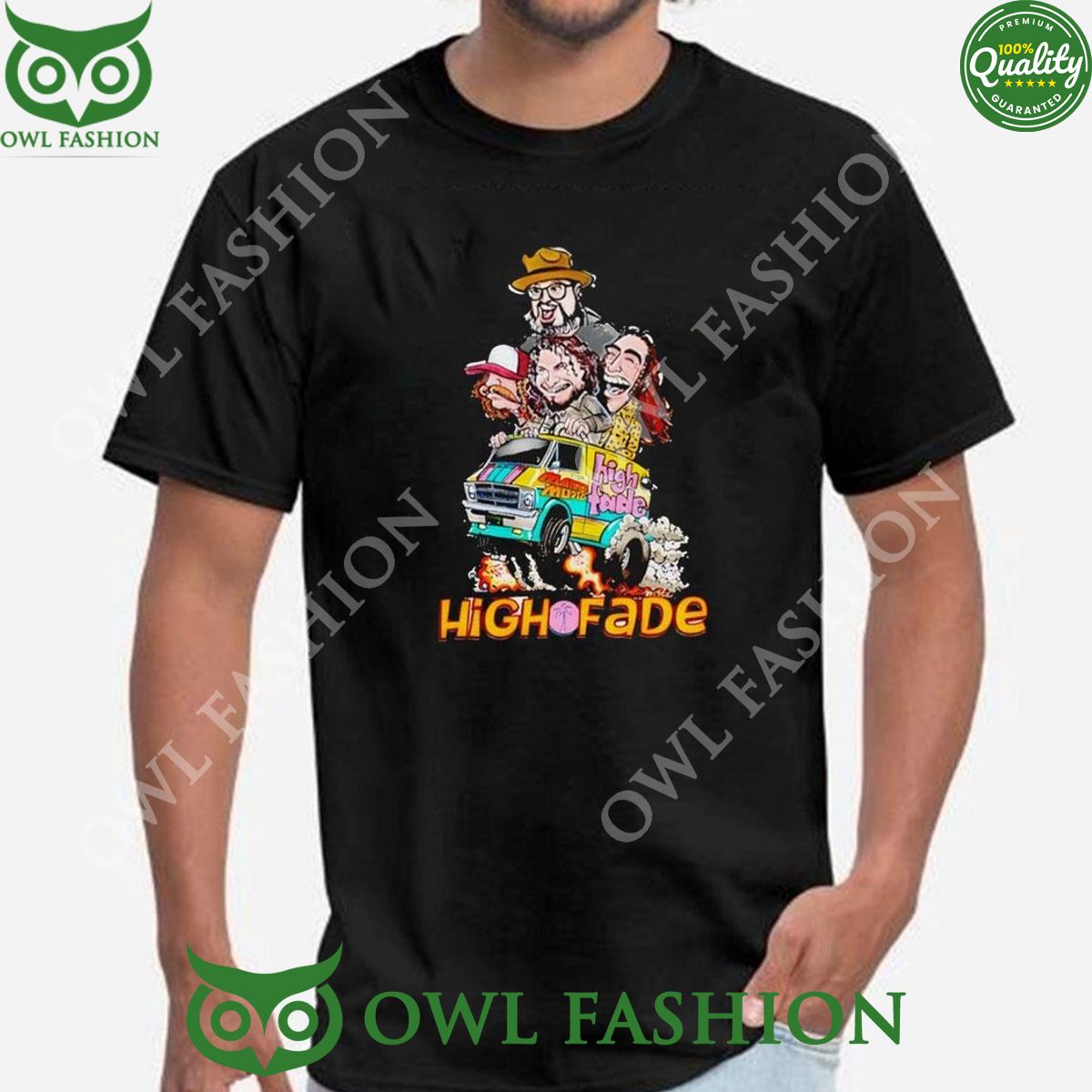 High Fade Uk Tour 2024 Rock Band - Adult & Kids T-Shirts, Sweatshirts & Hoodies apparel design preview 1