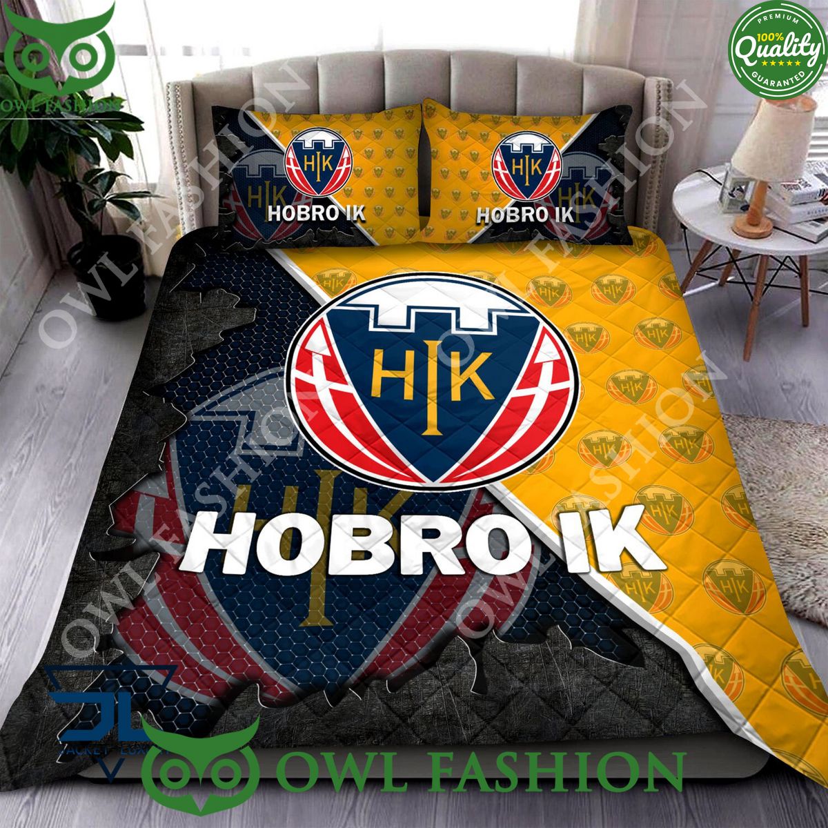 Hobro IK Superliga Quilt Broken Bedding Set - Adult & Kids T-Shirts, Sweatshirts & Hoodies apparel design preview 1