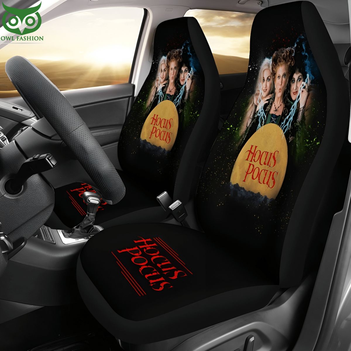 Hocus Pocus Characters Car Seat Cover - Adult & Kids T-Shirts, Sweatshirts & Hoodies apparel design preview 1