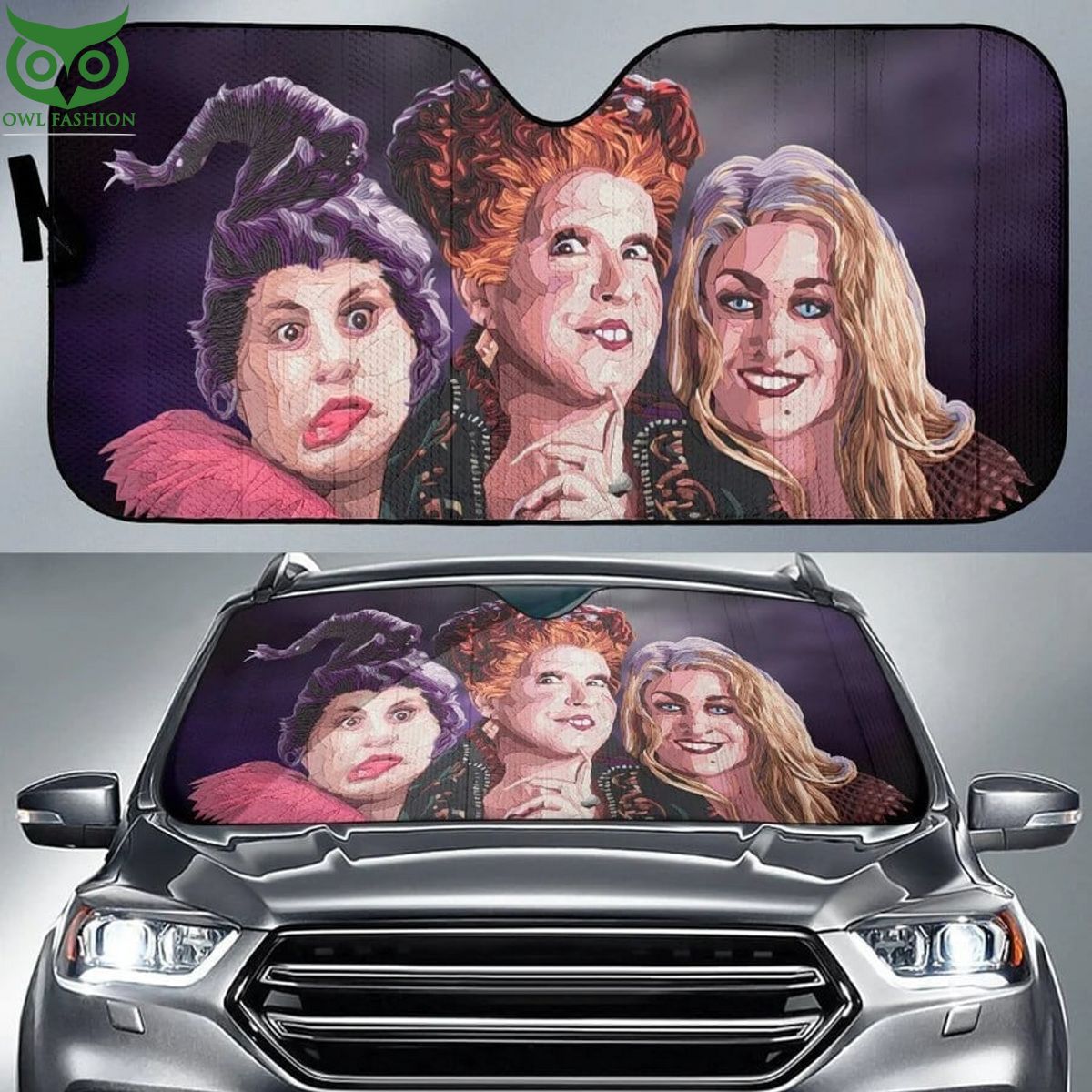 Hocus Pocus Drawing Auto Sun Shade - Adult & Kids T-Shirts, Sweatshirts & Hoodies apparel design preview 1