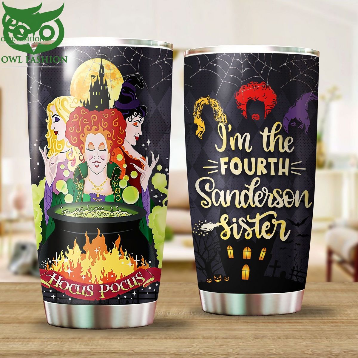 Hocus Pocus I'm The Fourth Sanderson Sister Tumbler - Adult & Kids T-Shirts, Sweatshirts & Hoodies apparel design preview 1