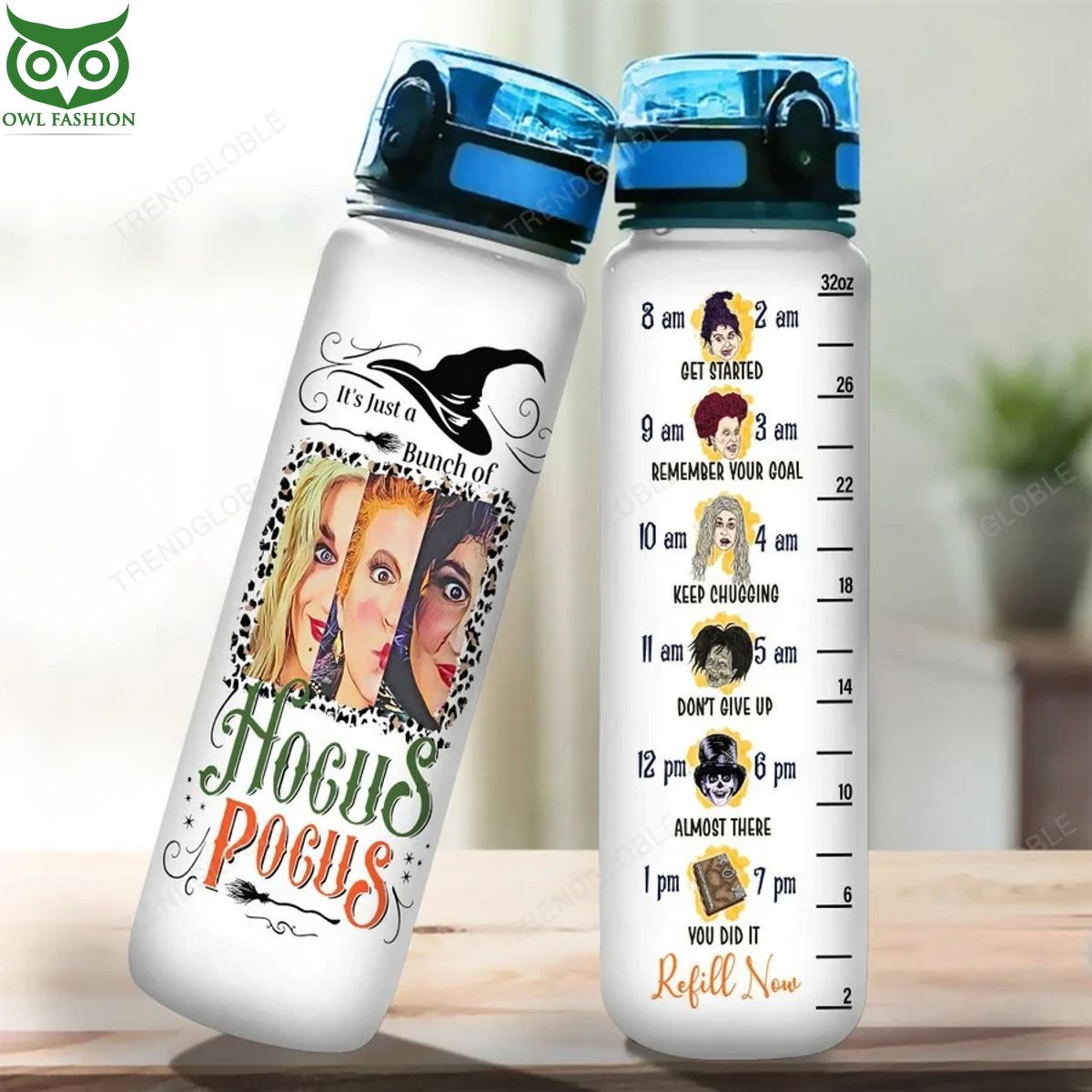 Hocus Pocus White Water Tracker Bottle - Adult & Kids T-Shirts, Sweatshirts & Hoodies apparel design preview 1