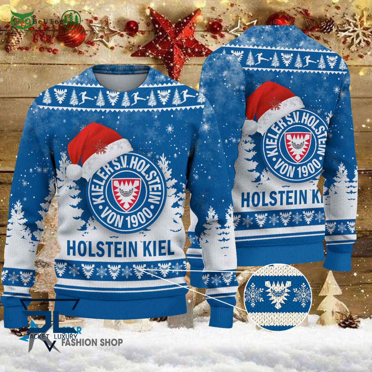 Holstein Kiel Bundesliga Germany League Ugly Sweater - Adult & Kids T-Shirts, Sweatshirts & Hoodies apparel design preview 1