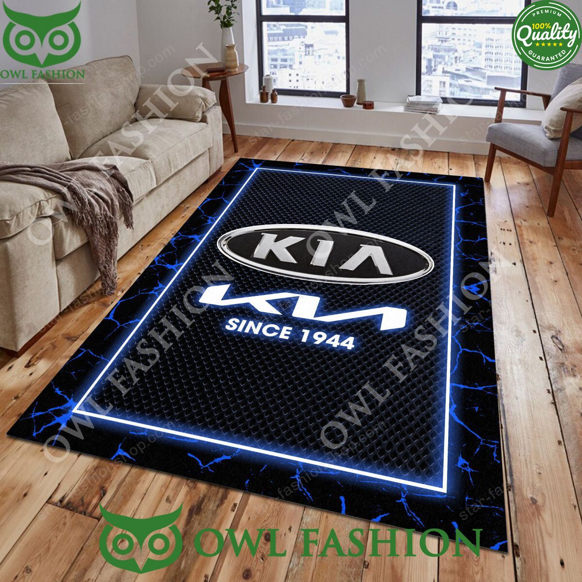 Home Living Room Kia Lighting Rug Carpet - Adult & Kids T-Shirts, Sweatshirts & Hoodies apparel design preview 1