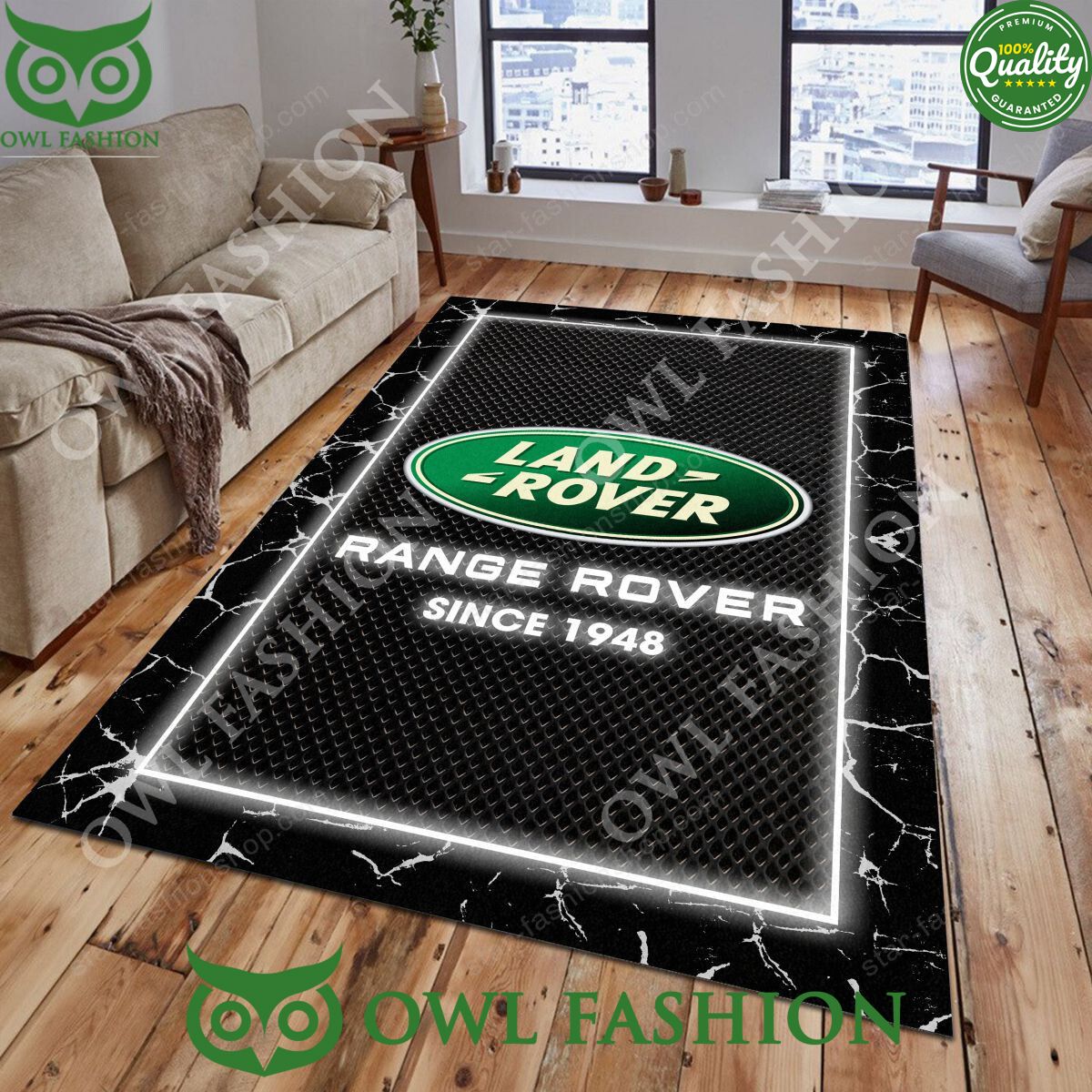 Home Living Room Land Rover Lighting Rug Carpet - Adult & Kids T-Shirts, Sweatshirts & Hoodies apparel design preview 1