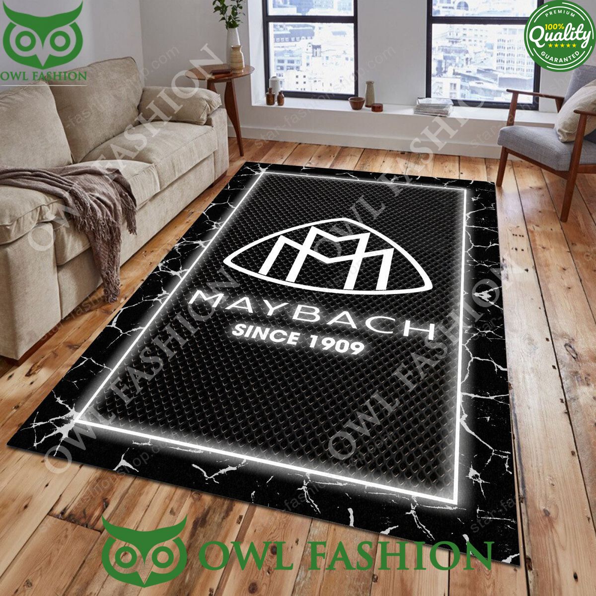Home Living Room Maybach Lighting Rug Carpet - Adult & Kids T-Shirts, Sweatshirts & Hoodies apparel design preview 1