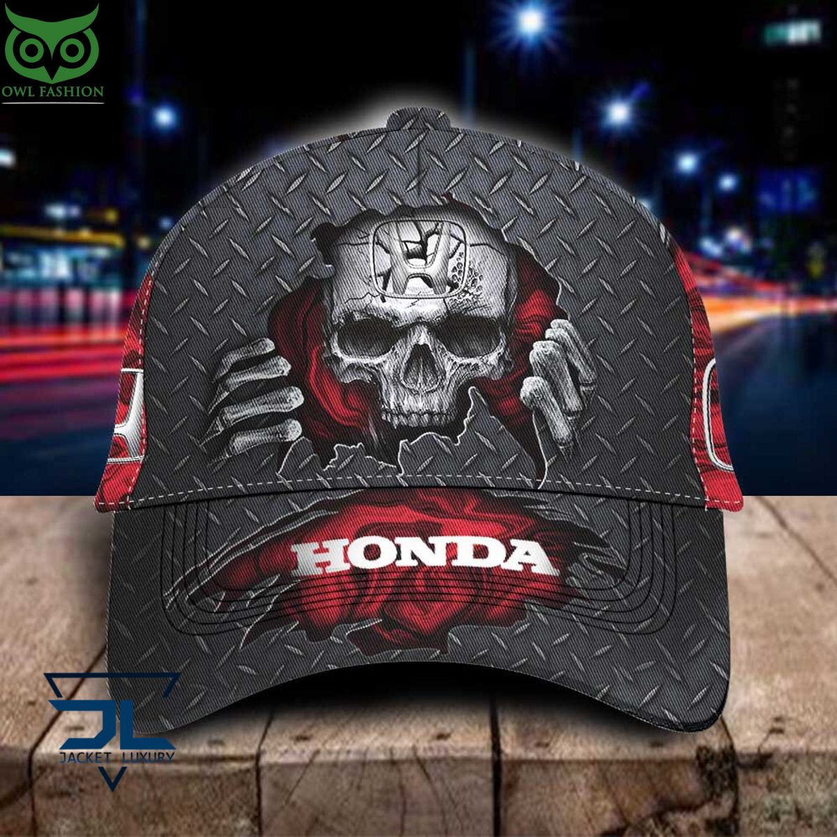 Honda Car Skull Metal Classic Cap - Adult & Kids T-Shirts, Sweatshirts & Hoodies apparel design preview 1
