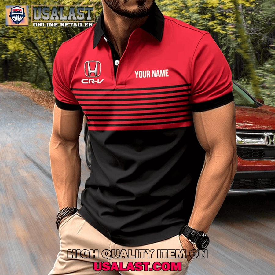 Honda CR-V Custom Name Men Polo - Adult & Kids T-Shirts, Sweatshirts & Hoodies apparel design preview 1