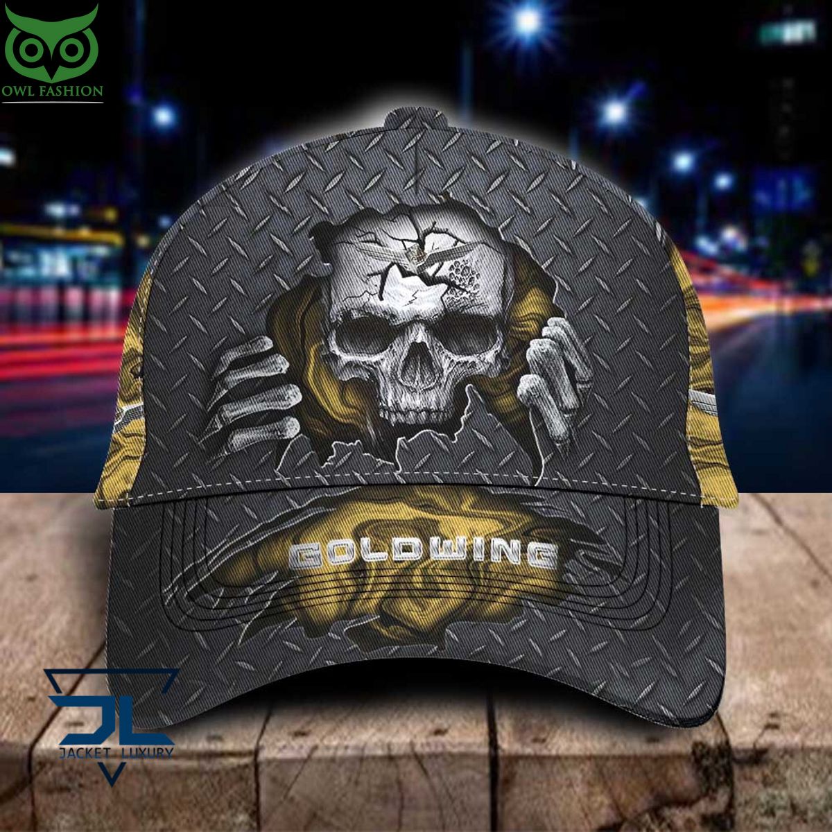 Honda Gold Wing Car Skull Metal New Classic Cap - Adult & Kids T-Shirts, Sweatshirts & Hoodies apparel design preview 1