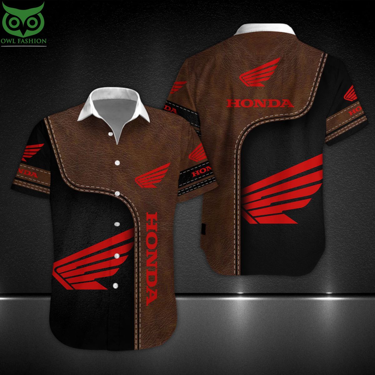 Honda Motorcycle Brand Custom Hawaiian Short - Adult & Kids T-Shirts, Sweatshirts & Hoodies apparel design preview 1