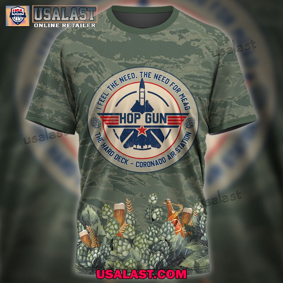 Hop Gun I Feel The Need For Mead 3D - Adult & Kids T-Shirts, Sweatshirts & Hoodies apparel design preview 1