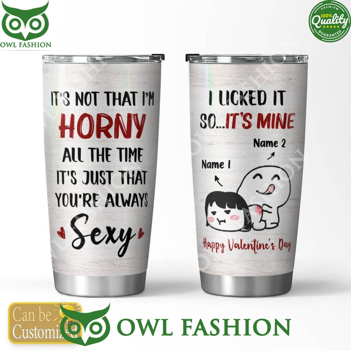 Horny Its mine Happy Valentines day sexy tumbler - Adult & Kids T-Shirts, Sweatshirts & Hoodies apparel design preview 1
