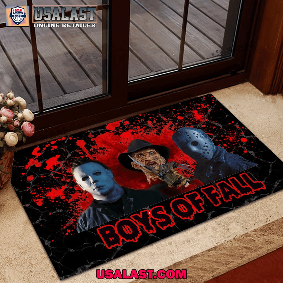 Horror Killer Boys Of Fall Halloween Doormat - Adult & Kids T-Shirts, Sweatshirts & Hoodies apparel design preview 1