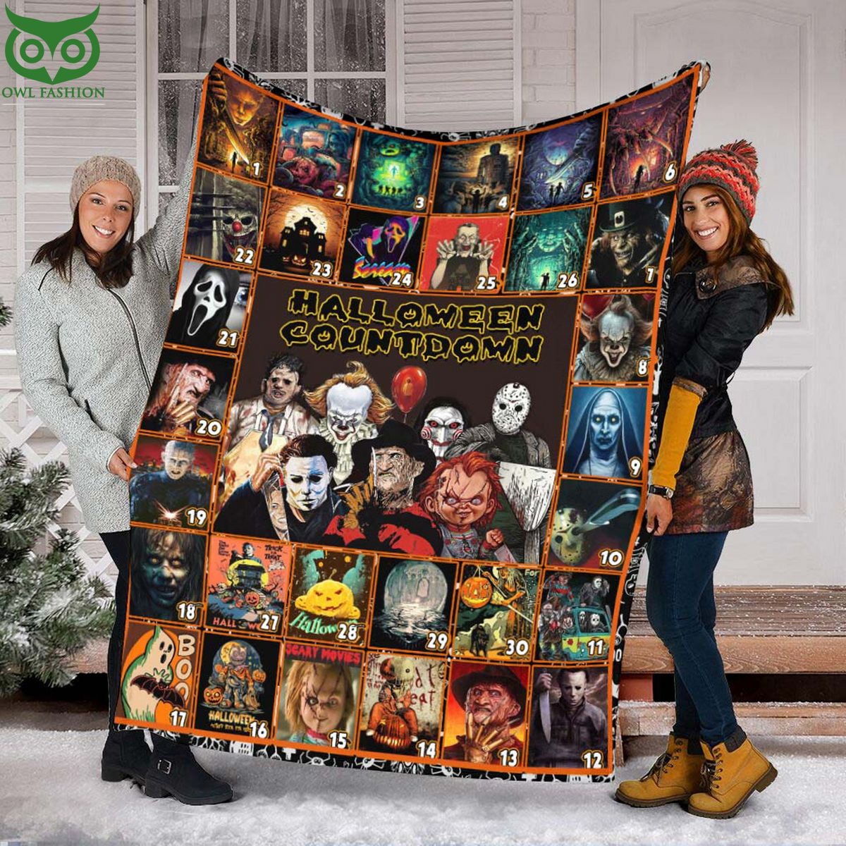Horror Movie Watching Halloween Characters Fangift - Adult & Kids T-Shirts, Sweatshirts & Hoodies apparel design preview 1