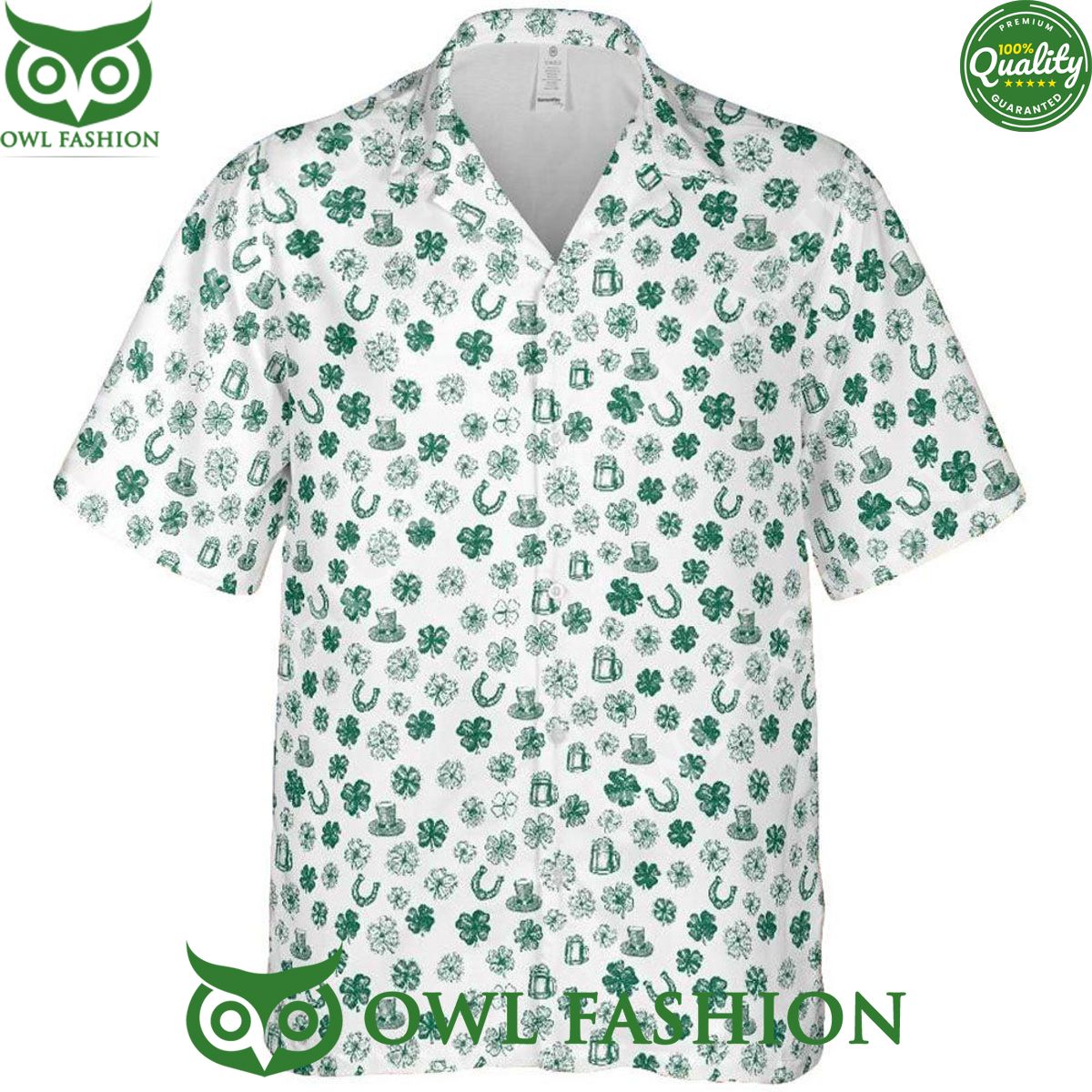 Horseshoe Clover St Patricks Day Short Sleeve - Adult & Kids T-Shirts, Sweatshirts & Hoodies apparel design preview 1