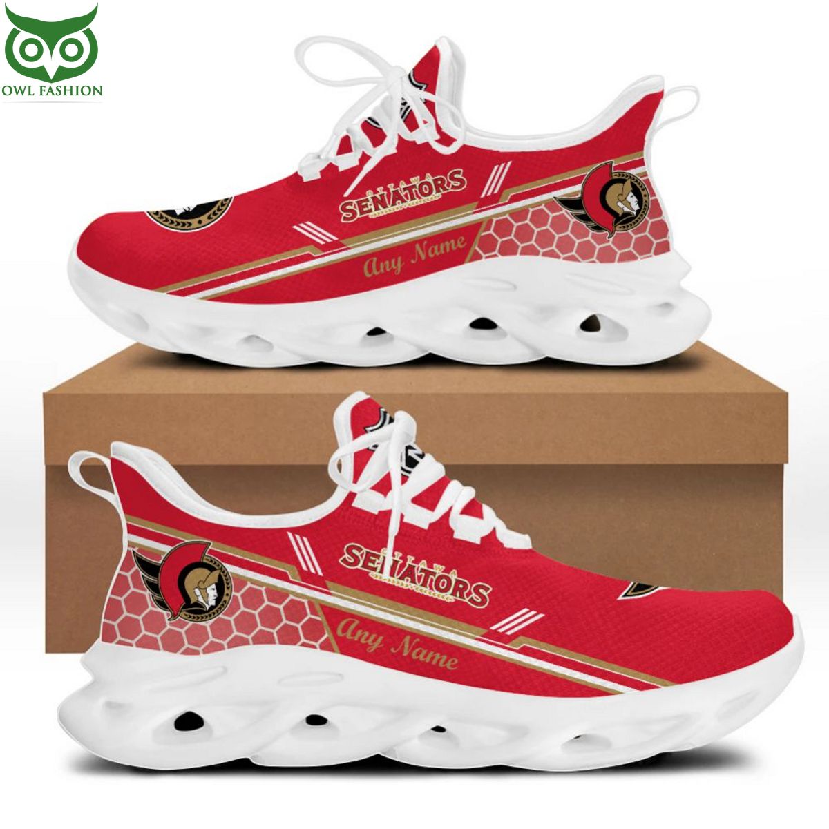 NHL Ottawa Senators Special Max Soul Shoes Design - Adult & Kids T-Shirts, Sweatshirts & Hoodies apparel design preview 1