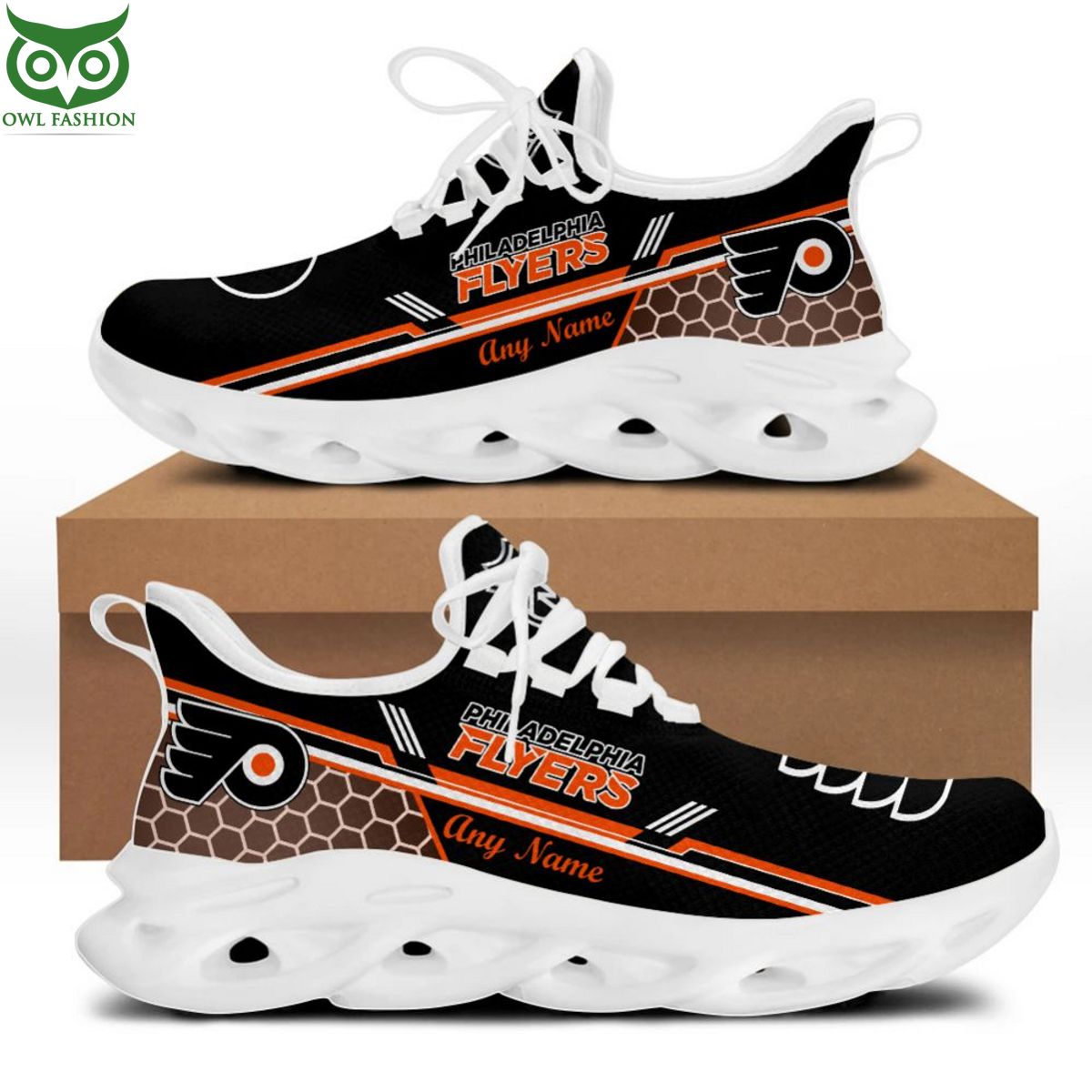 NHL Philadelphia Flyers Special Max Soul Shoes Design - Adult & Kids T-Shirts, Sweatshirts & Hoodies apparel design preview 1