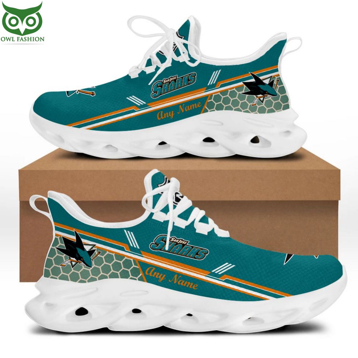 NHL San Jose Sharks Special Max Soul Shoes Design - Adult & Kids T-Shirts, Sweatshirts & Hoodies apparel design preview 1