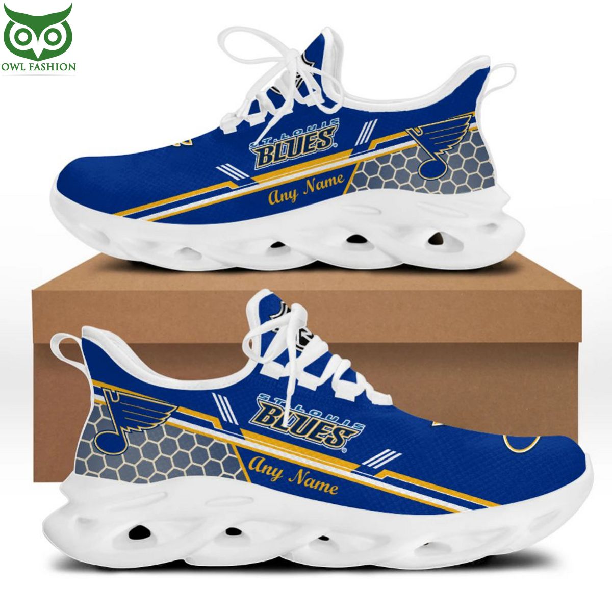 NHL St. Louis Blues Special Max Soul Shoes Design - Adult & Kids T-Shirts, Sweatshirts & Hoodies apparel design preview 1
